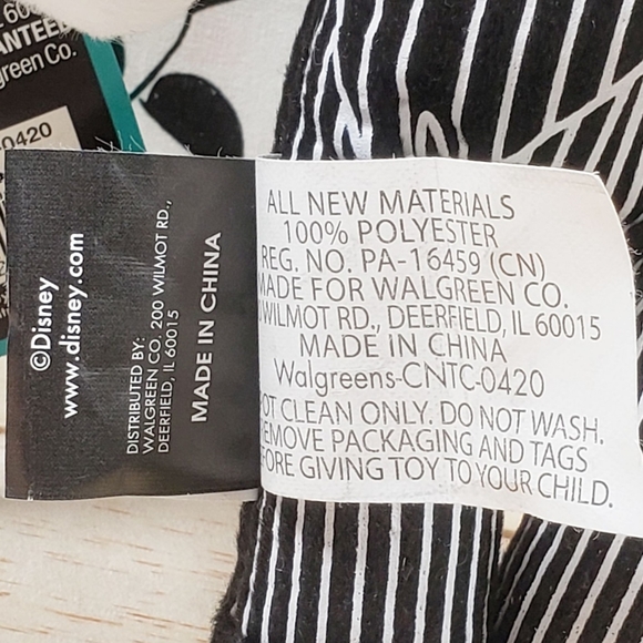 Nightmare Before Christmas Jack Skellington Halloween Disney Movie Plush NWT - Picture 8 of 11